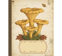 Mushroom Vintage - A Notebook with a Forest Soul: Wide-ruled notebook • 150 pages •7.5’’ x 9.25’’• Vintage mushroom design • Perfect for journaling & ... on the cover - aesthetic for nature lover