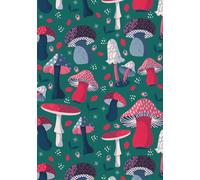 Mushroom Wonderland A5 Journal Notebook Sketch Book (208 Page Gift Design Alternating Lined and Unlined Pages)