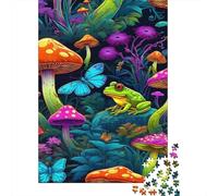 Mushrooms And Frogs Puzzle Giochi 1000 Pezzi Per Gioco Familiare Arte Interesting Puzzle Adulti Foto 1000pcs (75x50cm)