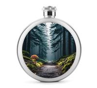Mushrooms on The Dark Fiaschetta per liquori, 141,7 g, in acciaio inox, a prova di perdite, portatile, per esterni, campeggio, viaggi, regali