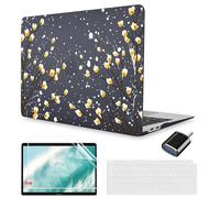 MUSHUI 4 in 1 Custodia per MacBook Air 13 M1 2020 2019 2018 A2337 / A2179 / A1932, Cover Rigid Protettivo Guscio Rigido Case & Copritastiera & Adattatore USB C per Mac Book Air M1, New16