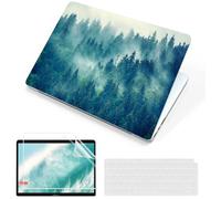 MUSHUI 4 in 1 Custodia per Macbook Pro 14 Pollici 2024-2021 M4 M3 M2 M1 Pro Max A3112 A3185 A3401 A2918 A2992 A2779 A2442, Cover Rigido in Plastica & Copertura Tastiera, Pittura Paesaggio-7