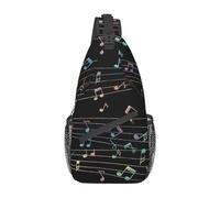 Music 04 Borsa a tracolla musicale Zaino a tracolla per note musicali Zaino da giorno Zaino casual Borsa da trekking Zaino per note