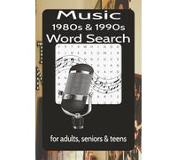 Music 1980s- & 1990s-Word Search for adult, seniors & teens: Word search Puzzles with Easy-to-Read Print about Music 1980s- & 1990s | 6x9 inches, 110 ... Gift for Vacations, Holidays and Relaxation