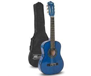 Music Alley Chitarra per Bambini Classica 30 Pollici con Custodia, Blu | Chitarra per bambini con corde nylon, custodia e lezioni online per giovani principianti, scuola e casa
