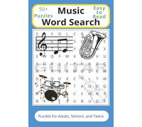Music and Music Related Word Search Puzzle Book: Easy-to-Read Word Searches for Music Lovers | 50+ Puzzles, 6x9, 110 Pages - A Perfect Companion or Gift for Travel, Holidays & Relaxation