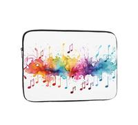 Music Art Custodia per laptop da 15 pollici Nota musicale Borsa per laptop per donne e uomini, borsa da trasporto per computer aziendale resistente all'acqua Custodia antiurto per notebook