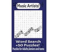 Music Artist Word Search Puzzle Book: Word searches with easy to read print about music, artists, song writers and more [6x9 Inches, 110 pages] +50 ... Holidays and free times, Calming activity.