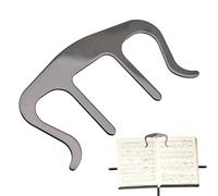 Music Book Holder - Metal Music Book Clip, supporto laterale portatile | Spring Clamp Music Page Clip con rivestimento anti-ruggine, clip di supporto sicuro con manico forte, clip di marcatura