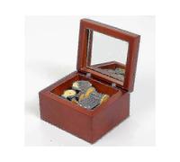 Music Box, Hand Crafted Miniature Walnut Wood Music Boxes