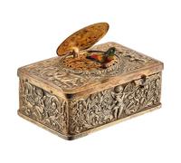 Music Boxes For Women, Musical Boxes & Figurines, Vintage Music Box For Living Room, Three-Dimensional Embossed, Bedroom Table Shelf Lockers Bookshelves