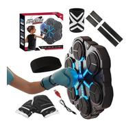 Music Boxing - Macchina Smart ABS Elettronico, Allenatore Di Boxe | Strike Machine - Parete Con Contatore LED 1200 G, 3 Modalità di Allenamento Interattivo Per Esercizio Di Fitness Divertimento