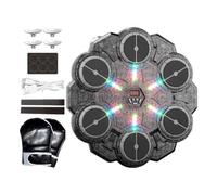 Music Boxing Machine, 9-Speed High-Intensity Performance Wall-Mounted Punching-Machine, Adults Boys-Men Home-Gym Workout Fitness Training-Use For Indoor Doorway Apartment Home Use Full Body Training