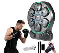 Music Boxing Machine, Boxing Machine con luci a LED, Macchina musicale Bluetooth, 9 modalità di velocità e modalità di conteggio, 30 livelli di volume, guanti da boxe, scatole musicali per bambini