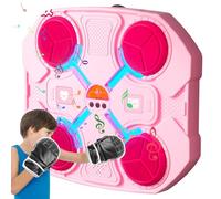 Music Boxing Machine con Guanti da Boxe per Bambini, Macchina montata a Parete con Luminoso, Allenamento Musicale a 3 Marce, Bersaglio No-Punch per casa, Indoor, Palestra, Stile 2, Sport