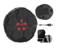 Music Boxing Machine for Kids, Wall Mounted LED Punching Trainer, Home Workout Equipment with 6-Speed Tool for 12.6x1.97x12.4 inch Women, Girls, Boys, Youth, and Teens Fitness