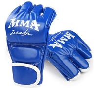 Music Boxing Machine, guanti da boxe, guanti da karate, per sparring marziale, per adulti e bambini, MMA Body Combat Taekwondo, colore: blu