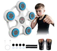 Music Boxing Machine, macchina da boxe con musica Bluetooth, luce LED e 6 modalità di velocità per interni, bambini/adulti