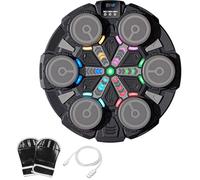 Music Boxing Machine, Music Box Bluetooth con guantoni da boxe, luce LED, indicatore di punteggio, 3 modalità (scatole, ritmo, duello), scatola automatica da boxe, giocattolo sportivo per adulti e