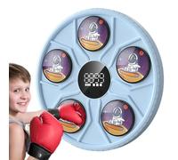 Music Boxing Machine Music Boxing Trainer - Panzer Musikmaschine Wand mit intelligentem Touchscreen Batteriebetriebene Innen Trainingstrainer-Ausrüstung, Schockierende Assorbimento per das Fitnessstu