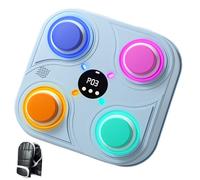 Music Boxing Machine, Wall Mounted Trainer, Light Up Punch, Interactive Boxings Toy, Rechargeable Rhythm System for Home, Gym, Training Room, Garage, 11.61x11.61x1.77 Inches