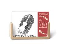 Music Cello Gene Fingerprint 2022 - Calendario da tavolo per 12 mesi