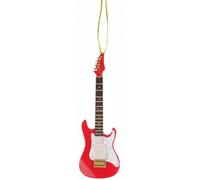 MUSIC Christmas Ornament Decorazioni per Albero di Natale Electric Guitar red
