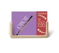 Music Classical Instrument Oboe 2022 Calendario da tavolo Planner 12 mesi