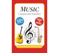 Music Crossword Puzzles: Crossword Puzzles with Easy to Read Print about Music, 80s Music, Genres and More I 6x9 inches, 120 pages I 50+ Puzzles … Gift for Vacations, Holidays and Relaxation