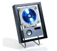 Music Decorative Photo Frame, Wall Mountable Music Frame Cd Player, Features Include CD, USB, FM, Two-way Bluetooth 5.1, and AUX Modes, for Home/corridor/Office/Wall Decor(Black)