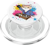 Music Disk-Jockey DJ Vinyl-record-player Giappone musica Gatto PopSockets PopGrip per MagSafe