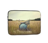 Music Drum in Field - Custodia per computer portatile da 17 pollici, impermeabile, leggera, per computer portatile