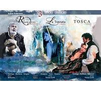Music Dvd Giacomo Puccini / Giuseppe Verdi - 3 Live Films: Rigoletto, Traviata,