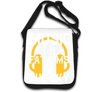 Music Fathoms The Sky Artist Slogan Borsa a tracolla bianca, bianco, Taglia unica