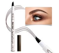 Music Flower Matita Sopracciglia, Matita per sopracciglia liquida, Matita per sopracciglia impermeabile, a prova di sbavature, lunga durata, matita sopracciglia microblading per schizzi fini, Castagno