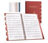 Music Folder Porta Spartiti A4 con Anelli