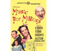 Music For Millions (DVD) Jimmy Durante June Allyson Margaret O'Brien Marsha Hunt