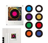 Music Fridge Magnet Player - Rotating Record LED Acrylic Display