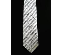 Music Gifts Company: Silk Tie White Mozart Manuscript