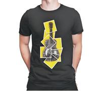 Music Guitar T Shirt Men Funny T-Shirt Round Neck Dire Straits Tees Classic Short Sleeve Vintage Clothing Printed