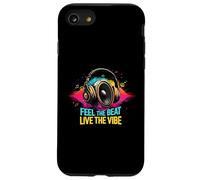 Music Headphones DJ Feel The Beat Live The Vibe Retro Sound Custodia per iPhone SE (2020) / 7/8