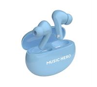 Music Hero - Auricolare Bluetooth Mhtwsbeatbtnora-azzurro MUSIC HERO