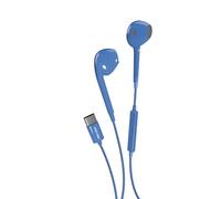 Music Hero auricolari a filo USB-C, cuffiette USB-C, comandi integrati, microfono, semi in-ear, blu
