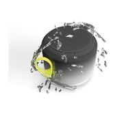 Music Hero speaker cassa wireless, 3 Watt, water resistant IPX4, con laccetto, microfono, tasti multifunzione, bianco e nero