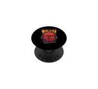 Music is Fun - Cuffie e lettore audio retrò con teschio PopSockets PopGrip Adesivo