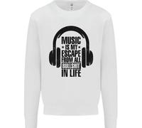 Music Is il Mio Fuga Da B/S IN Life Rock Bambini Felpa Maglione