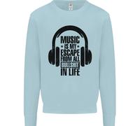 Music Is il Mio Fuga Da B/S IN Life Rock Bambini Felpa Maglione