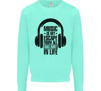 Music Is il Mio Fuga Da B/S IN Life Rock Bambini Felpa Maglione