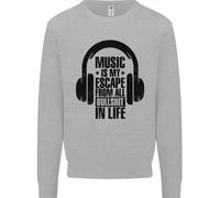 Music Is il Mio Fuga Da B/S IN Life Rock Bambini Felpa Maglione