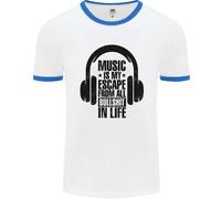 Music Is il Mio Fuga Da B/S IN Life Rock Uomo Ringer